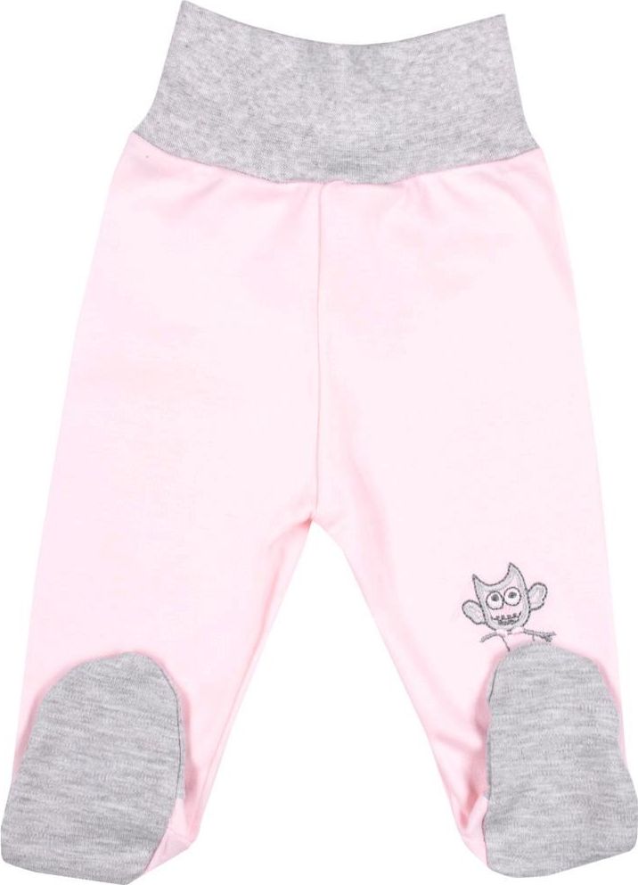 Kojenecké polodupačky New Baby Owl růžové 80 (9-12m) - obrázek 1