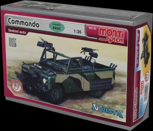 Monti 29 Commando Land Rover Stavebnice 1:3v krabici 22x15x6cm - obrázek 2