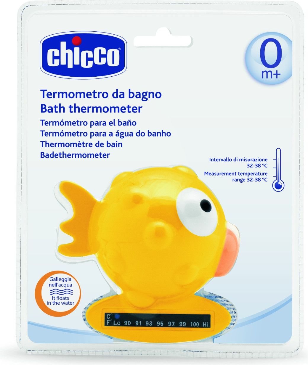 CHICCO Teploměr do vody rybka - oranžová - obrázek 2
