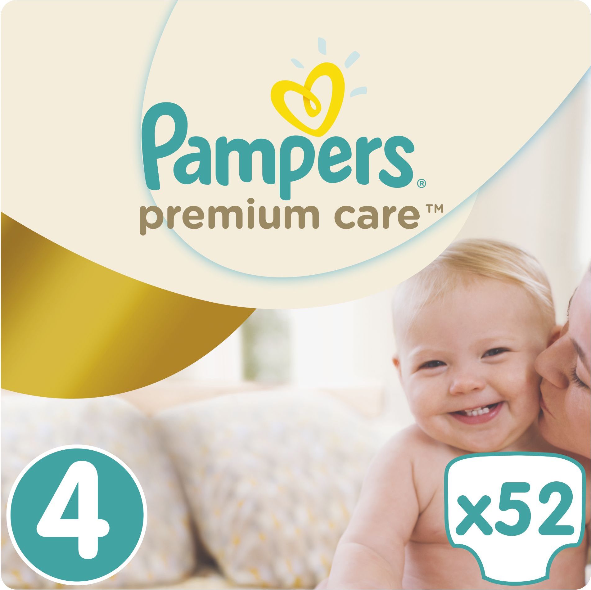 Pampers Premium Care pleny 4 Maxi, 8-14 kg  52 ks - obrázek 1