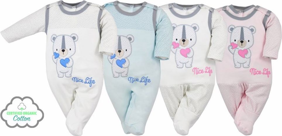 Kojenecká souprava Koala Nice Life smetanovo-růžová 80 (9-12m) - obrázek 2