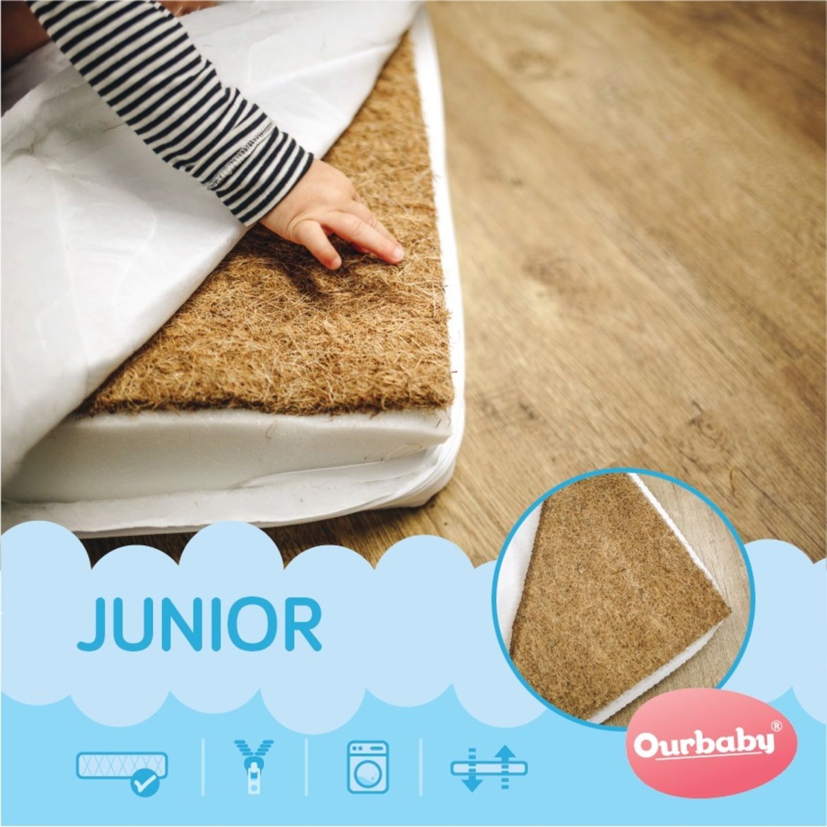 Matrace Ourbaby JUNIOR 200x90 cm - obrázek 1