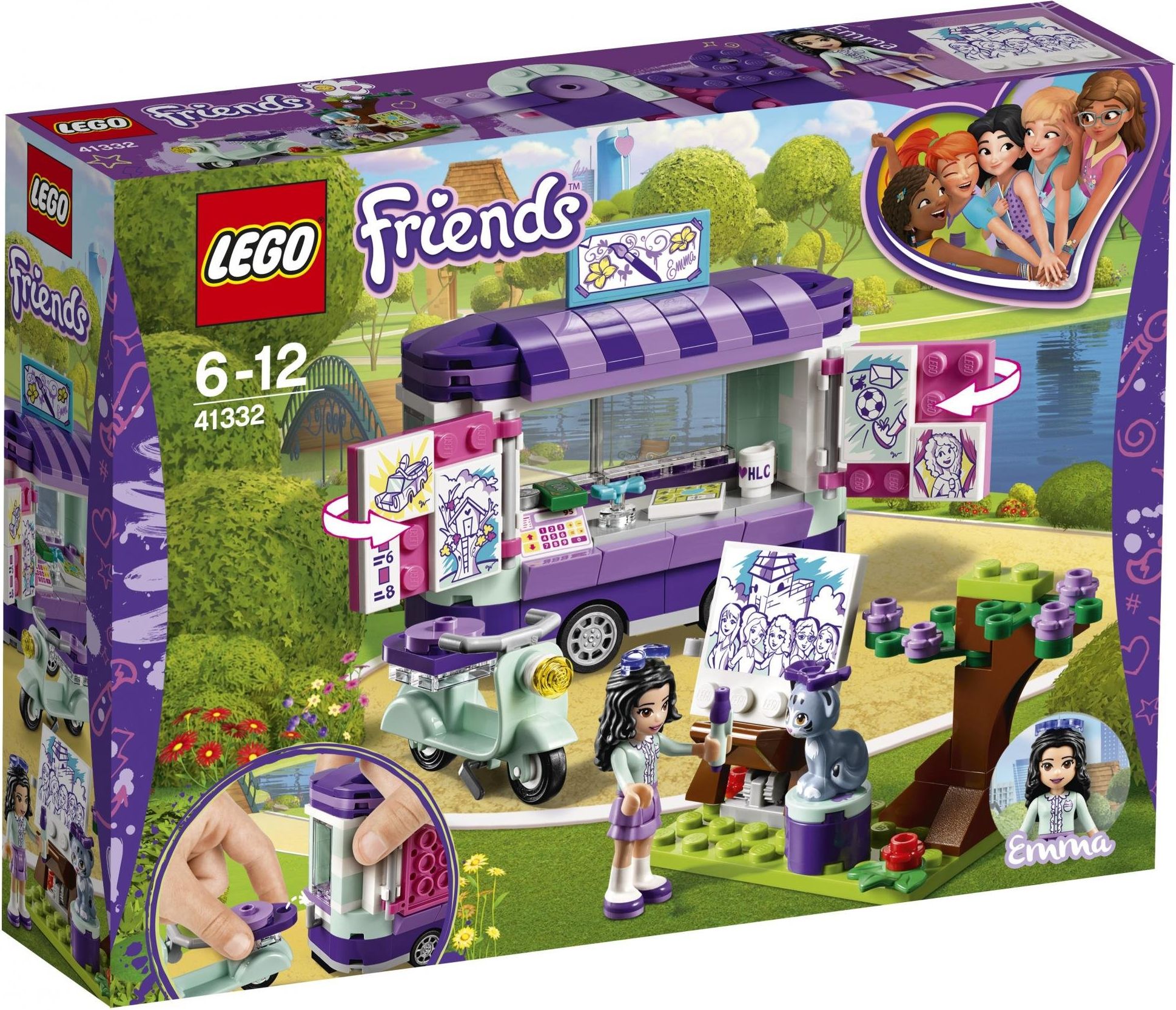 LEGO Friends 41332 Emma a umělecký stojan - obrázek 1