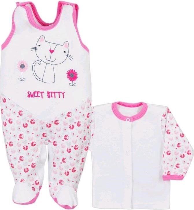 2-dílná kojenecká souprava Bobas Fashion Baby Beti růžová 74 (6-9m) - obrázek 2