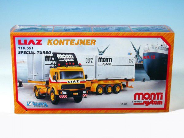 Stavebnice Monti 08 2 Kontejner Liaz 1:48 - obrázek 1