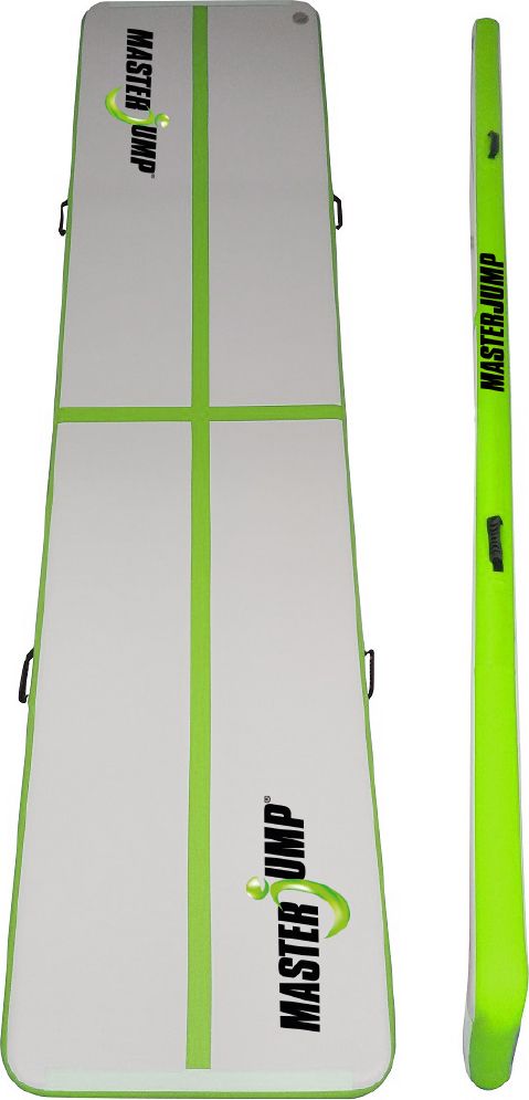 Airtrack MASTERJUMP nafukovací žíněnka 400 x 100 x 10 cm - zelená - obrázek 1