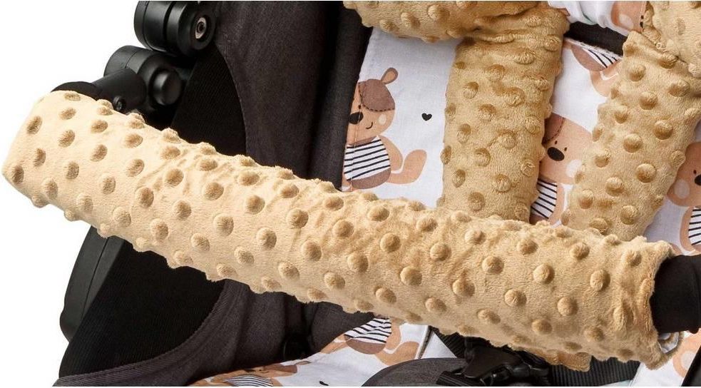Podložka do kočárku Deluxe Sensillo z Minky polštářkem mátová - obrázek 2