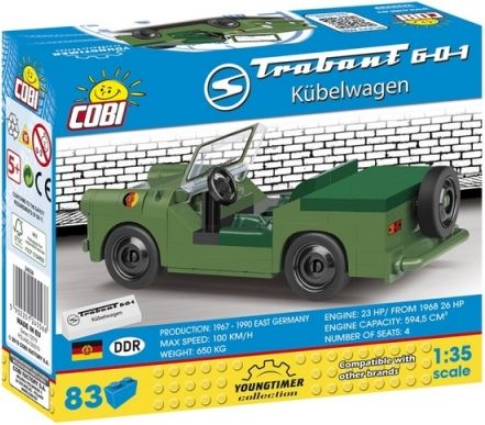 Cobi 24556 TRABANT 601 Kubelwagen, 1:35, 83 k - obrázek 2