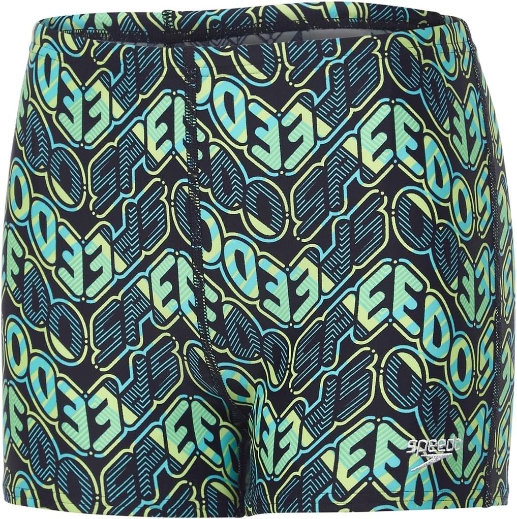 Speedo Pop Science Allover Aquashort - jade/black/apple green 152 - obrázek 1