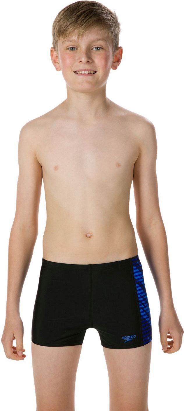 Speedo Allover Panel Aquashort - black/blue 140 - obrázek 2