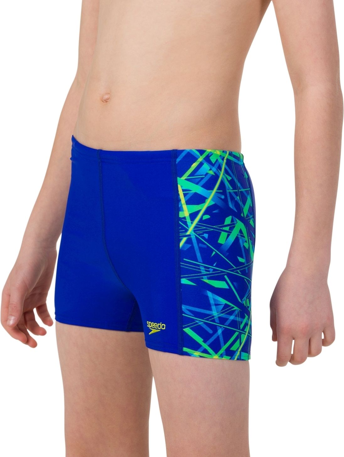 Speedo Boys All Over Panel Aquashort - ultrasonic/fake green 164 - obrázek 1