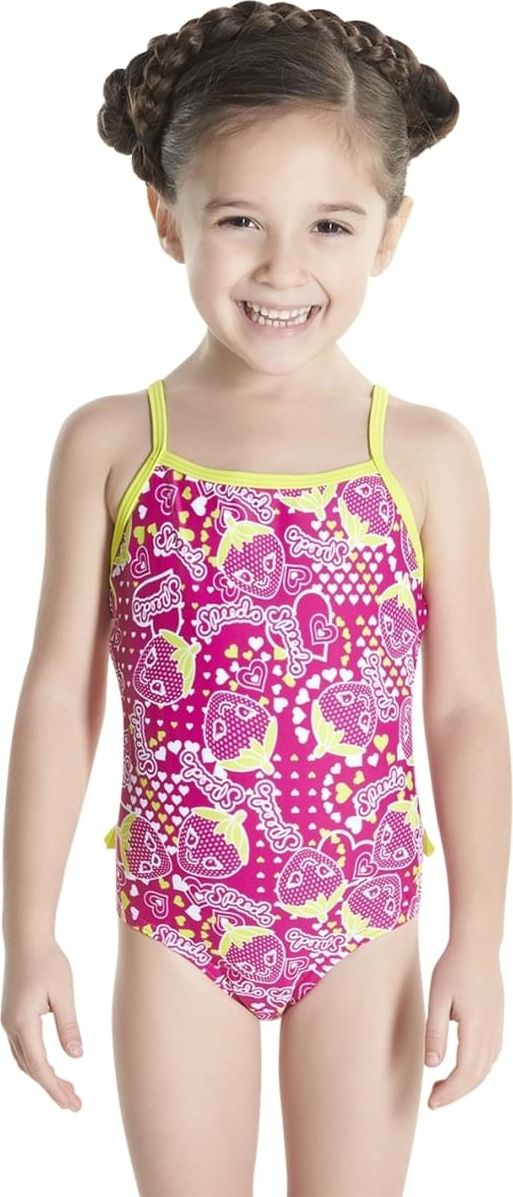 Speedo Starfizz Essential Frill 1 Piece - electric pink/navy/lime punch 80-84 - obrázek 2
