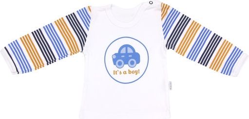 Mamatti Bavlněné tričko Boy - dlouhý rukáv, vel. 86 - obrázek 1