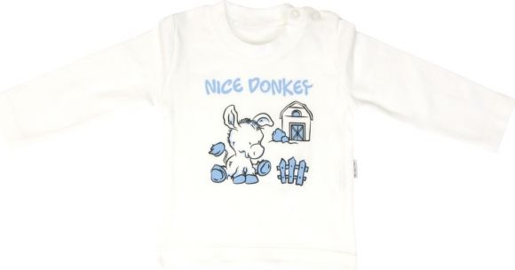 Bavlněná halenka Mamatti Oslík - dlouhý rukáv