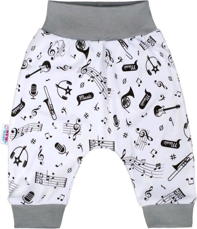 Kojenecké bavlněné polodupačky New Baby Music 68 (4-6m) - obrázek 1