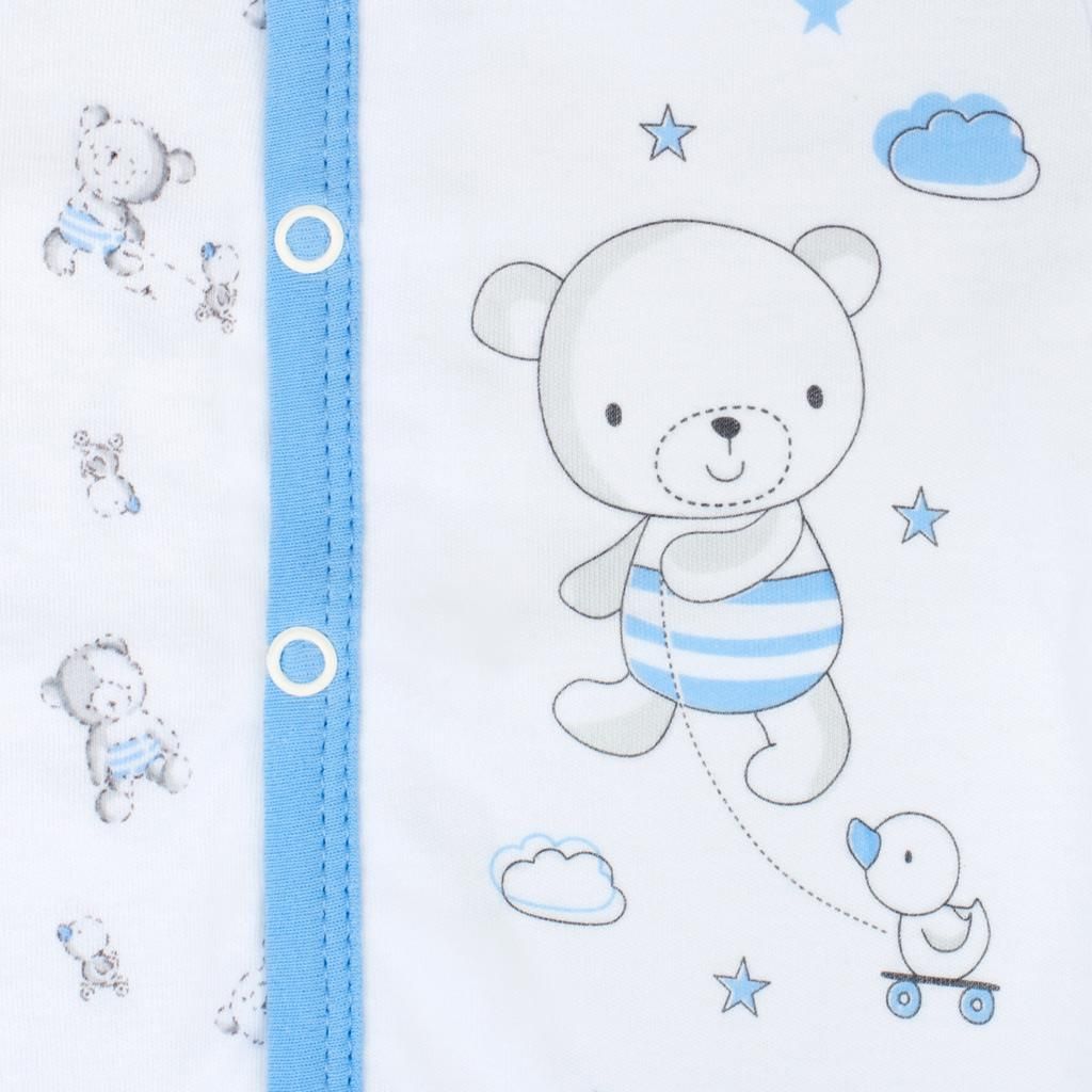 Kojenecké celorozepínací body New Baby Bears modré 62 (3-6m) - obrázek 3