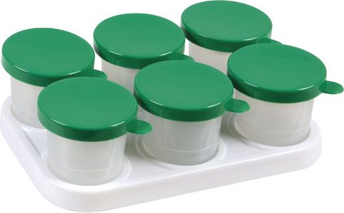 Paint pot display square incl. 3 x 2 non-spill paint pots 320 ml