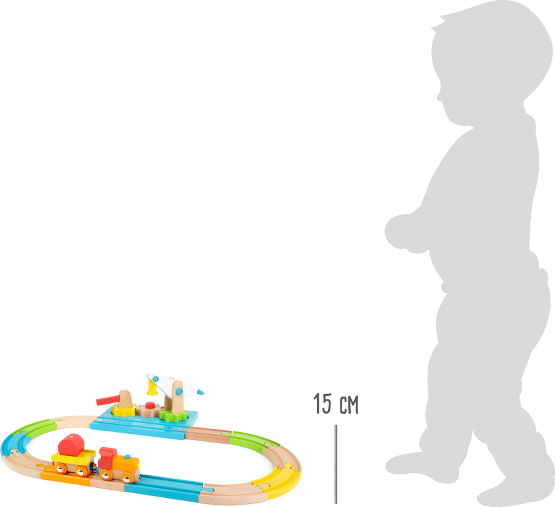 SMALL FOOT BY LEGLER Small Foot Dřevěná vláčkodráha Junior - obrázek 2