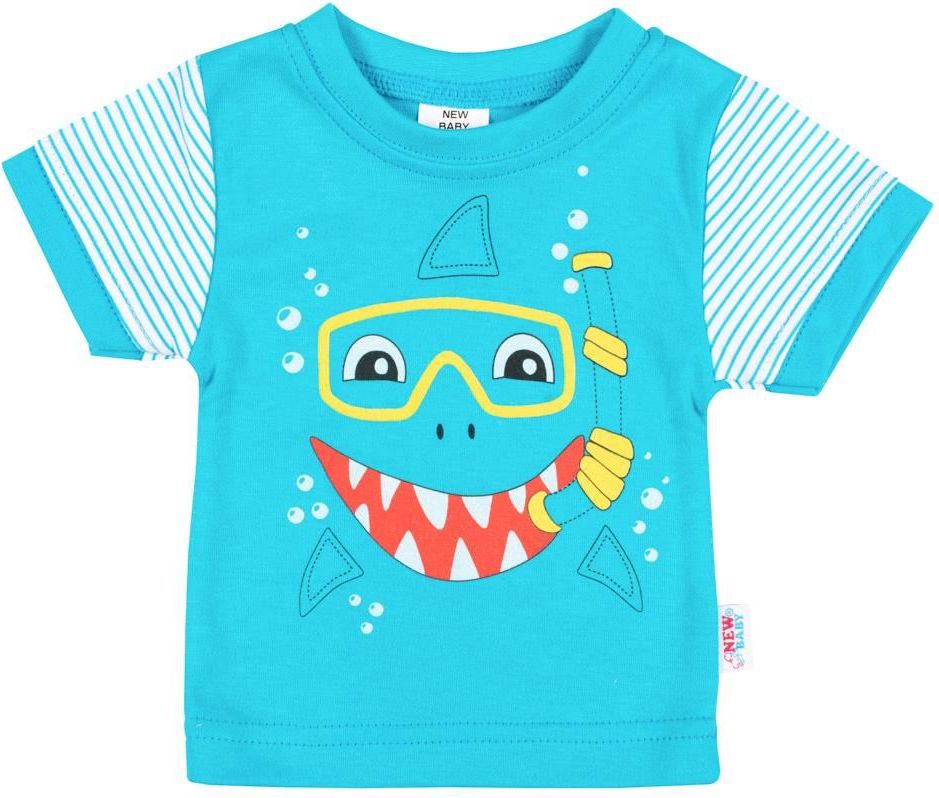 Kojenecké tričko s krátkým rukávem a tepláčky New Baby Shark 74 (6-9m) - obrázek 2