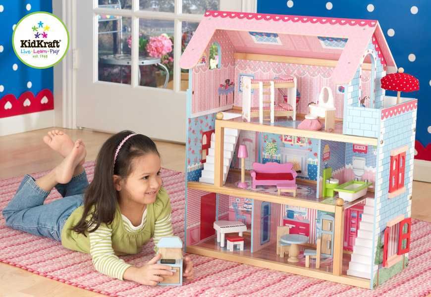 KIDKRAFT Domeček pro panenky Chelsea s vybavením - obrázek 1