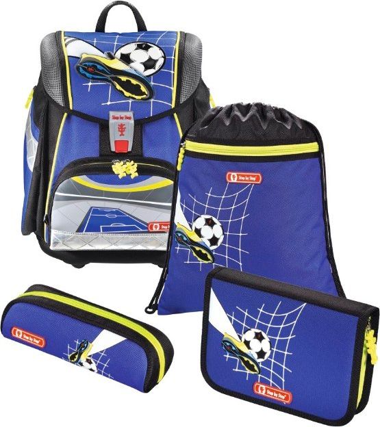 Školní aktovka Fotbal TOUCH2 4-dílný set Hama Step by Step - obrázek 2