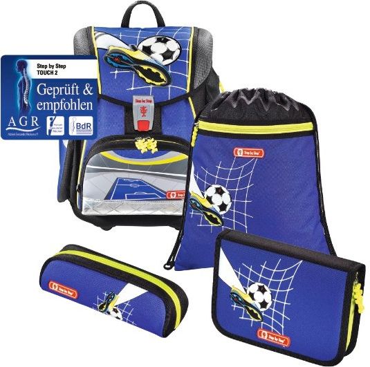 Školní aktovka Fotbal TOUCH2 4-dílný set Hama Step by Step - obrázek 9