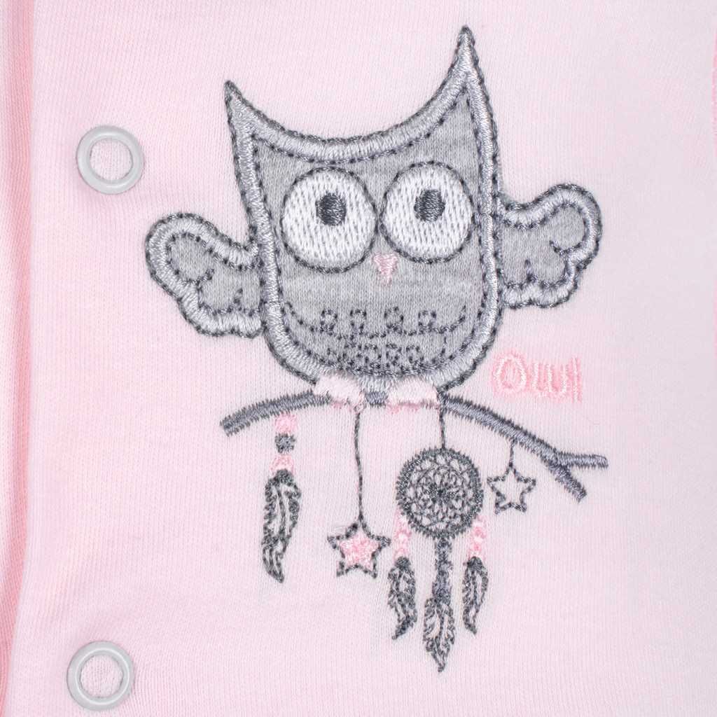 Kojenecký overal New Baby Owl růžový 86 (12-18m) - obrázek 2
