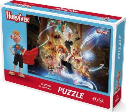 EFKO Puzzle Hurvínek a kouzelné muzeum: Veselá parta 60 dílků - obrázek 1