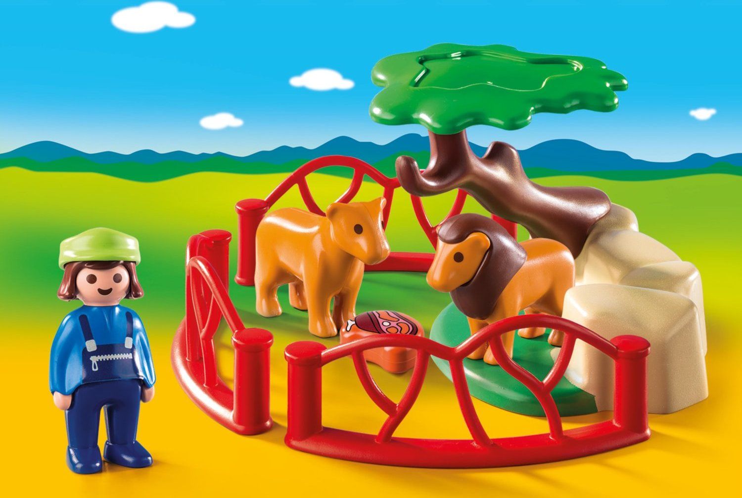PLAYMOBIL Výběh pro lvy (1.2.3) 9378 - obrázek 2