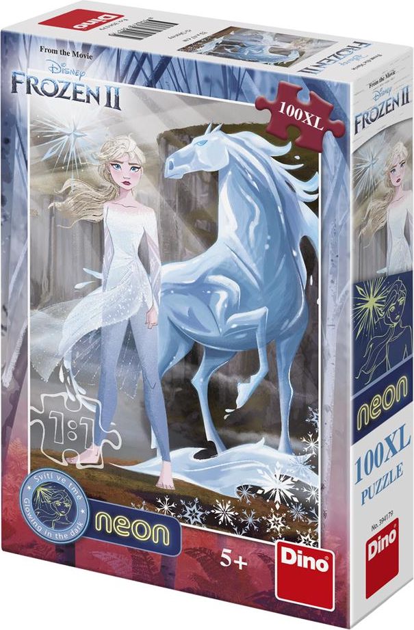 DINO FROZEN II 100XL neon Puzzle - obrázek 1