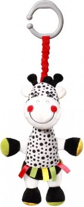 BabyOno Závěsná plyšová hračka s vibrací Žirafa Adelle, 36 cm - obrázek 1