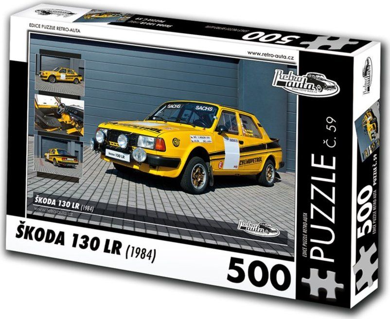 RETRO-AUTA Puzzle č. 59 Škoda 130 LR (1984) 500 dílků - obrázek 1