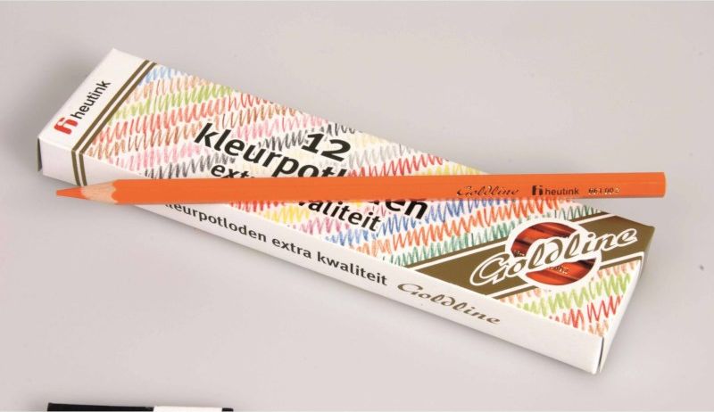 Pastelky šestihranné Goldline 3,7 mm, 12 ks, oranžové - obrázek 1