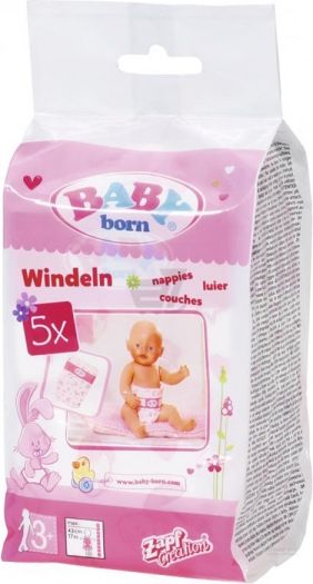 Zapf BABY BORN plenky 5 ks - obrázek 2