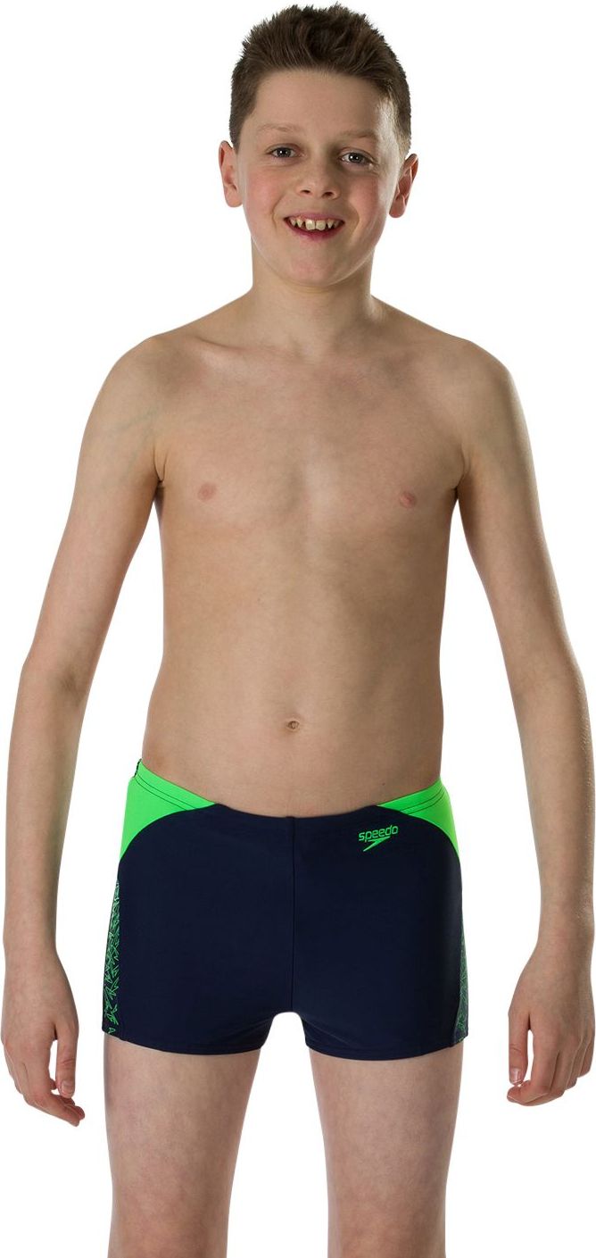 Speedo Boom Splice Aquashort - navy/fluo green 152 - obrázek 2