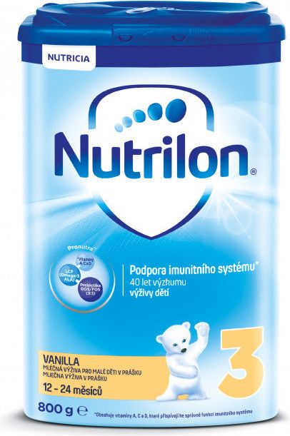 Nutrilon 3 Pronutra Vanilka 800g - obrázek 1