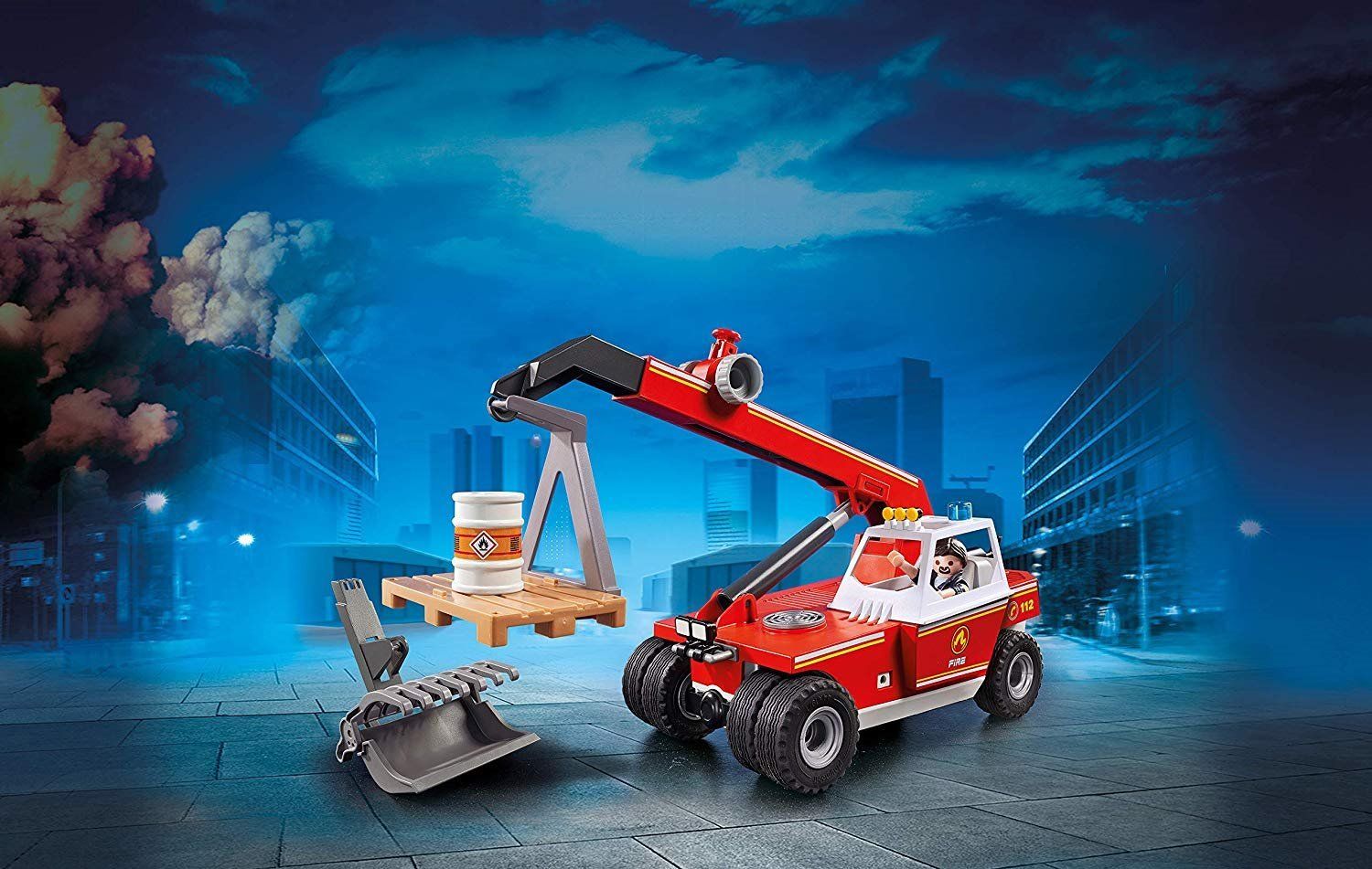 PLAYMOBIL Hasičský teleskopický nakladač 9465 - obrázek 4