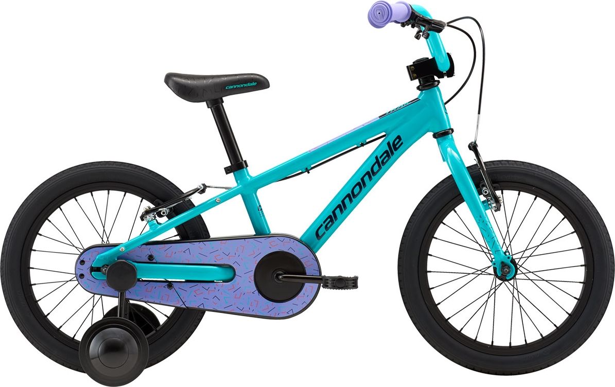 Cannondale Trail 16 Single-Speed Girl's - Turquoise w/ Violet Tonic, Hazard Orange and Midnight - Gl uni - obrázek 1