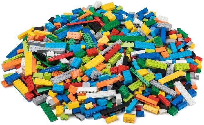 LW Toys Stavebnice pro děti - Základní set 1000 ks (těžký) - obrázek 1
