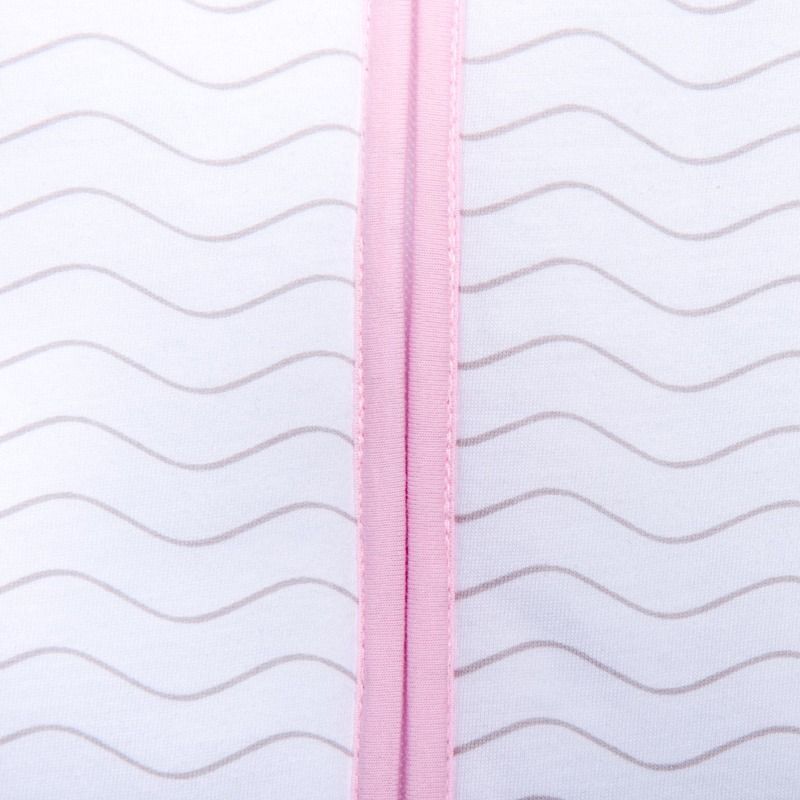Natulino dětský zimní spací pytel pro miminko, NATURAL WHITE GREY WAVES / PINK, 3vrstvý, S (0 - 6měsíců) - obrázek 2