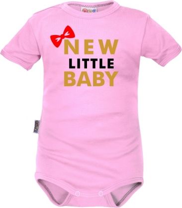 Body krátký rukáv Dejna New little Baby - Girl, růžové - obrázek 1