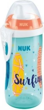 Lahvička Nuk Kiddy Cup Beach 300 ml - tyrkysová/lososová - obrázek 1