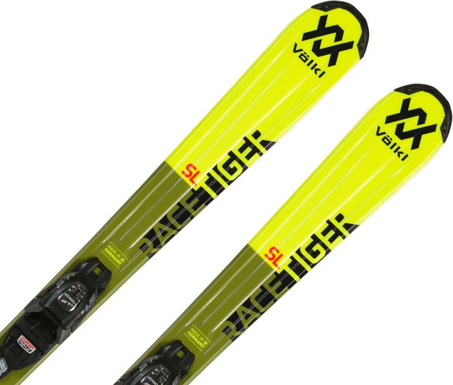 Volkl Racetiger Jr. yellow + vázání  7.0 VMotion Jr. R 130 - obrázek 1