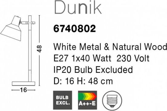 Nova Luce Dunik 6740802 dětská stolní lampička - obrázek 2