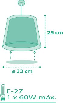 Dalber Vichy Beige 80222B dětský závěsný lustr - obrázek 3
