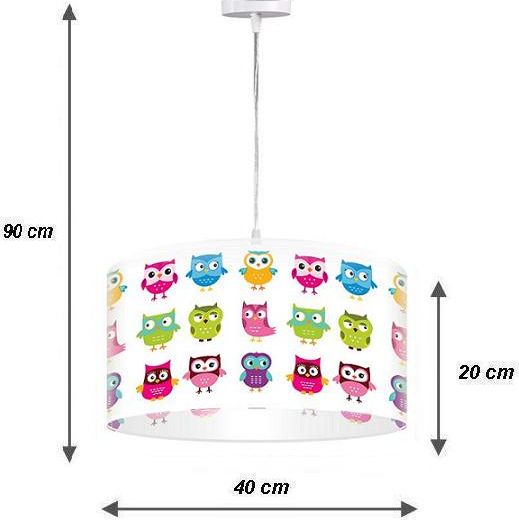 Timberlight Rainbow Owls dětský závěsný lustr - obrázek 2