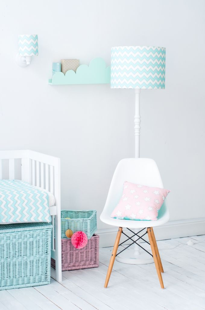 Lamps & Company Mint chewron dětské nástěnné svítidlo - obrázek 3
