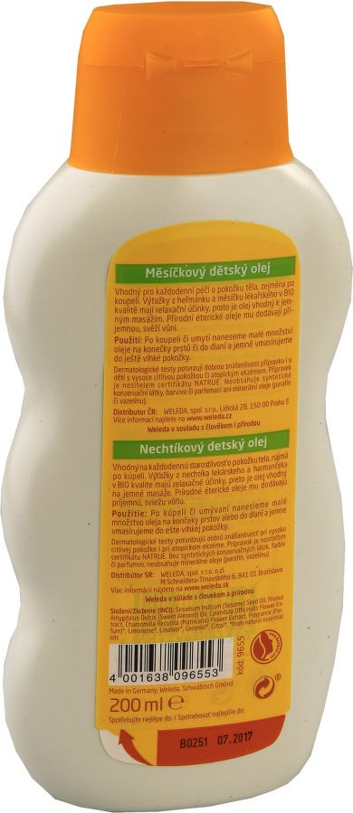WELEDA Měsíčkový dětský olej 200ml - obrázek 2