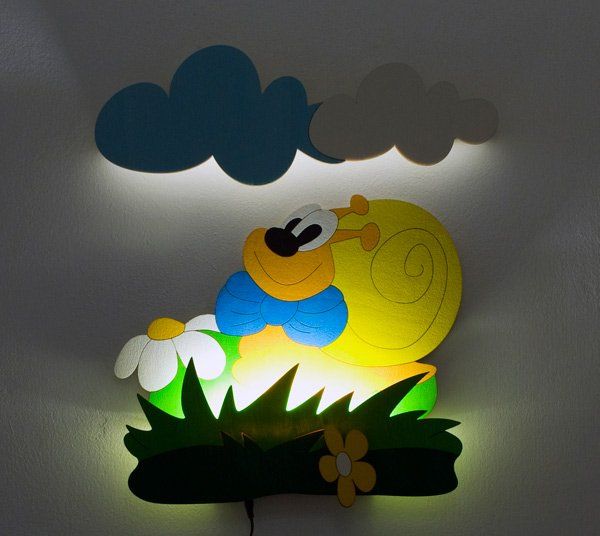 NÁSTĚNNÁ LED LAMPIČKA ŠNEK - obrázek 1