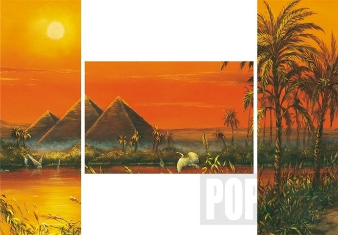 Triptych puzzle Dojmy z Egypta 3x500 dílů - obrázek 1